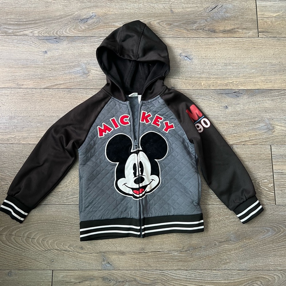 Disney Mickey Mouse Kids Hoodie - Black and Gray